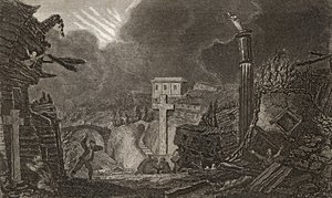 Commencement of the Earthquake in Messina in 1783 by Italian School